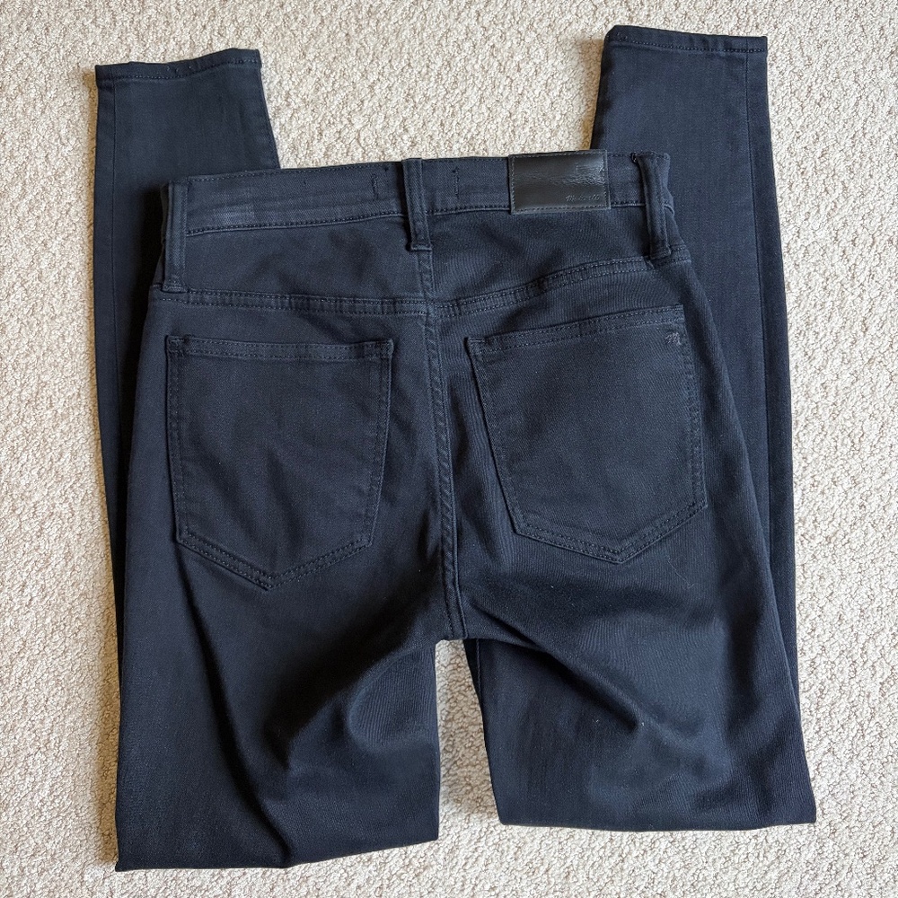 Madewell 9" Mid-Rise skinny jeans 26 black - Picture 5 of 12